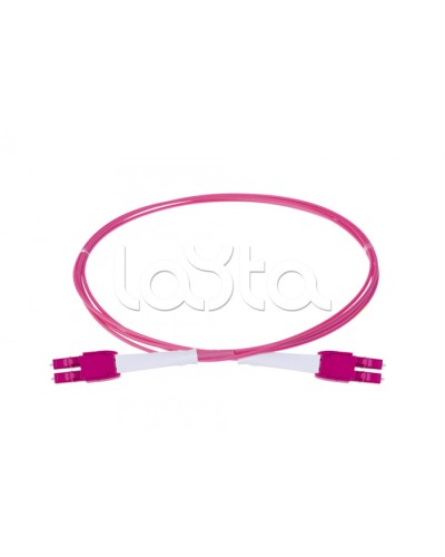 Оптический шнур HD, OM4, 2×50/125, дуплекс LC - дуплекс LC, UNIBOOT PUSH-PULL, 1 м Eurolan (41B-40-LC-LC-01) в Назрани Патч-корды и пигтейлы Pintop.ru