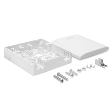 Коробка настенная на 1 адаптер SC LANMASTER LAN-SBF1-WH