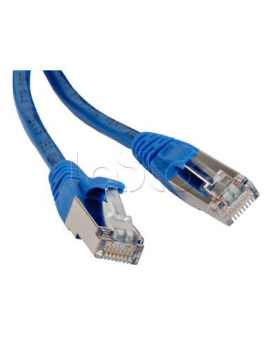 Патч-корд RJ45-RJ45, 4 пары, STP, кат.5е, LSZH (0,5м) Hyperline PC-LPM-STP-RJ45-RJ45-C5e-0.5M-LSZH-BL в Назрани Патчкорды (медные) Pintop.ru