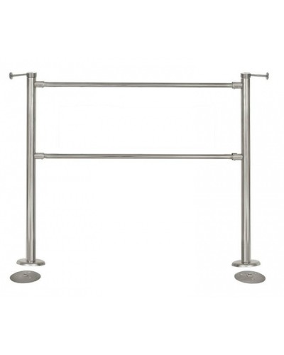 Стойка стационарная Ростов-Дон ОБ1/2-1 у (Хром) в Назрани Ограждения Pintop.ru