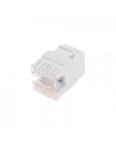 Модуль Keystone Jack RJ-45(8P8C), UTP неэкранированный, CAT 5e, тип 180 градусов, белый REXANT PRO 02-0060 в Назрани Модули Keystone Pintop.ru