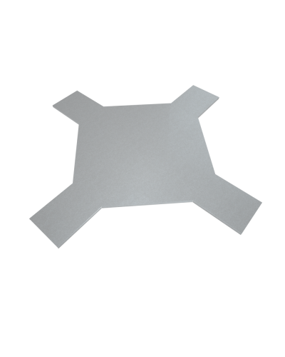 Крышка лестничного Х-разветвителя 400 мм HD85 КМ-профиль (KLXD400 HD85) в Назрани Аксессуары для лотков Pintop.ru