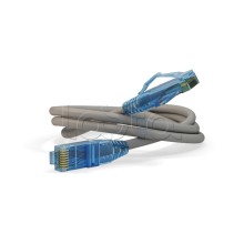 Патч-корд RJ45-RJ45, 4 пары, UTP, кат.6, LSZH (15м) Hyperline PC-LPM-UTP-RJ45-RJ45-C6-15M-LSZH-GY