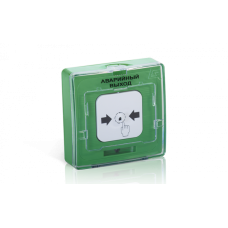 Устройство дистанционного пуска адресное Рубеж УДП 513-11ИКЗ-R3 "РАЗБЛОКИРОВКА ПУТЕЙ ЭВАКУАЦИИ", цвет зеленый