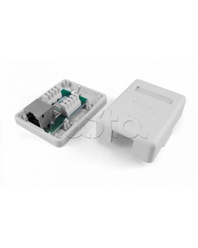 Розетка компьютерная RJ-45(8P8C) Hyperline SB1-1-8P8C-C5e-SH-WH в Назрани Розетки компьютерные и телефонные Pintop.ru