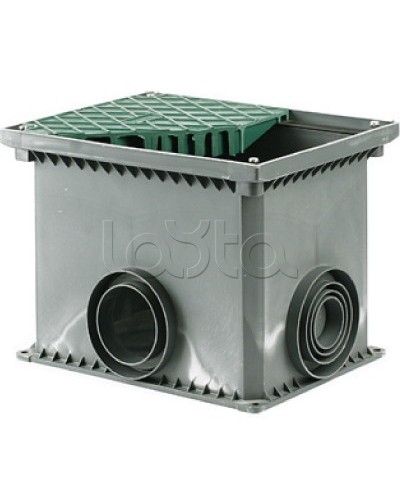 Смотровой переходной колодец без дна для двустенных труб 335х240х255 мм DKC 025003 в Назрани Распределительные коробки Pintop.ru