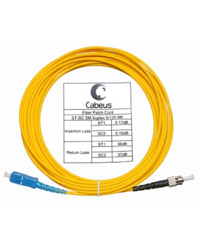 Шнур оптический simplex LC-SC 9/125 sm 1,5 м LSZH Cabeus FOP(s)-9-LC-SC-1,5m в Назрани Патч-корды оптические Pintop.ru