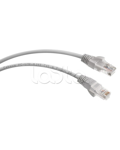 Шнур коммутационный 2xRJ-45/8P8C U/UTP кат.6 (2 м) Cabeus PC-UTP-RJ45-Cat.6-2m в Назрани Патчкорды (медные) Pintop.ru