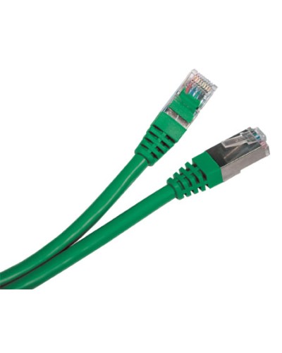 Патч-корд экранированный Hyperline PC-LPM-STP-RJ45-RJ45-C5e-0.5M-LSZH-GN в Назрани Патчкорды (медные) Pintop.ru