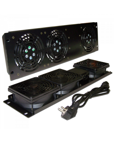 Блок 2-х вентиляторов 19 вертикальный, без термостата, 3U TWT (TWT-CB-FANV2-RACK) в Назрани Вентиляторные модули Pintop.ru