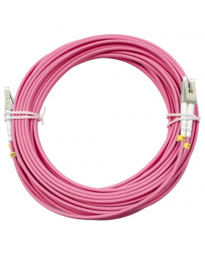 Шнур оптический duplex LC-LC 50/125 mm OM4 15м LSZH Cabeus FOP-50-OM4-LC-LC-15m в Назрани Патч-корды оптические Pintop.ru