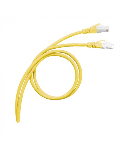 Патч-корд S/FTP, cat. 6а, PVC, 1м, желтый Legrand (051780) в Назрани Патчкорды (медные) Pintop.ru
