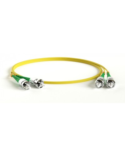 Патч-корд волоконно-оптический Hyperline FC-D2-9-ST/AR-ST/AR-H-2M-LSZH-YL в Назрани Патч-корды оптические Pintop.ru