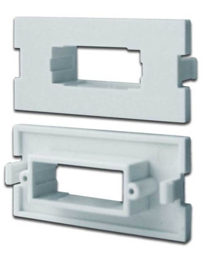 Вставка модульная под SC дуплексный адаптер в розетку LAN-MB, белая LANMASTER LAN-MBP-2SC-WH в Назрани Коннекторы Pintop.ru