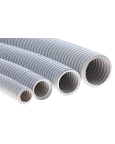 Труба ПНД гофрир. тяжелая, цвет чёрный, диам 20мм Экопласт 21020 в Назрани Труба гофрированная Pintop.ru