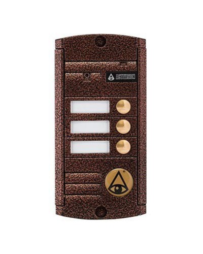 Видеопанель вызывная накладная на 3 абонента Activision AVP-453 (PAL, антик) в Назрани Вызывные видеопанели малоабонентные Pintop.ru