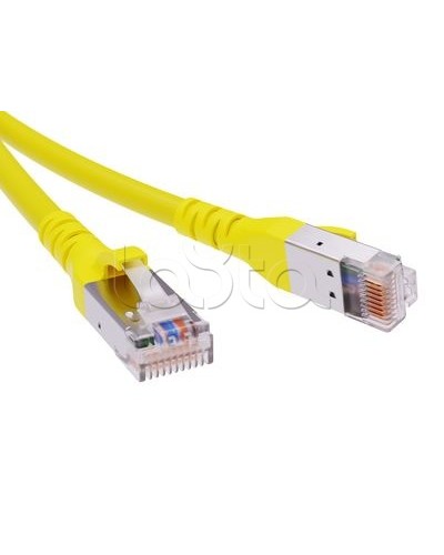 Патч-корд экранированный CAT6A SF/UTP 4х2, LSZH, желтый, 0.5м DKC RN6ASF4505YL в Назрани Патчкорды (медные) Pintop.ru