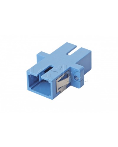 Оптический адаптер OS2, симплекс SC, с фланцами, синий Eurolan (36A-S2-SC-02BU) в Назрани Проходные адаптеры и розетки оптические Pintop.ru