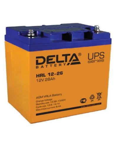 Аккумулятор свинцово-кислотный Delta HRL АКБ 12 - 26 в Назрани Электротехническое оборудование Pintop.ru