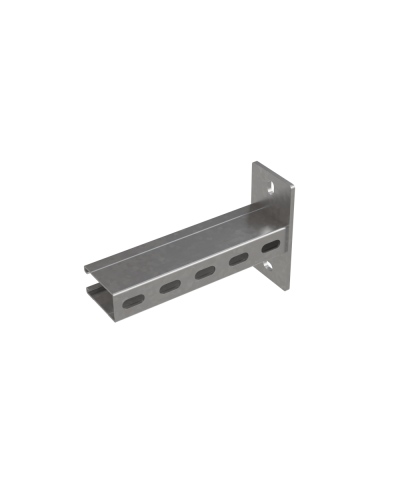 Страт-консоль одиночная усиленная развернутая 41х72 L200 s:2,5 мм КМ-профиль (KSSUR72-200) в Назрани Аксессуары для лотков Pintop.ru