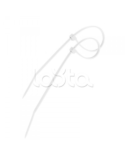 Стяжка 300х4 мм нейлоновая белый (100шт/уп) PROCONNECT 57-0300 в Назрани Стяжки-хомуты Pintop.ru