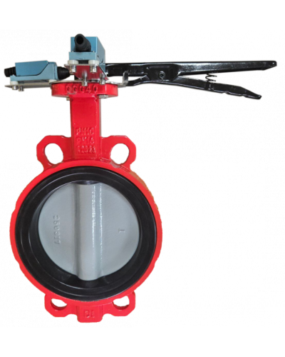 Затвор дисковый межфланцевый Зт65/1.6-УФ.УХЛ4-Аква-Гефест с рукояткой в Назрани Затворы дисковые Pintop.ru