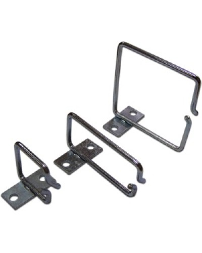 Скоба-органайзер металлическая для установки на 19 профиль, 80х80 мм TWT TWT-RING-M80x80 в Назрани Кабельные органайзеры Pintop.ru