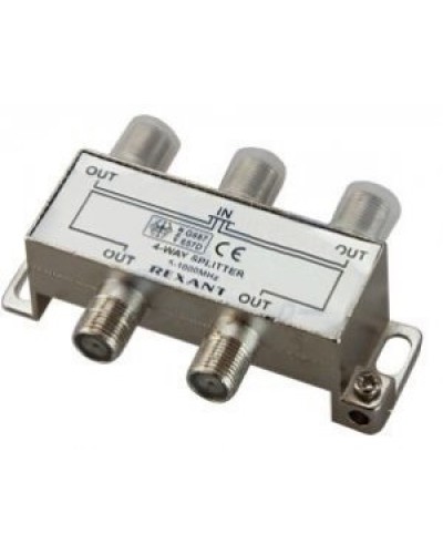 Делитель телевизионный ТВх4 под F разъём 5-1000 МГц (10шт/уп) REXANT 05-6003 в Назрани Системы видеонаблюдения Pintop.ru