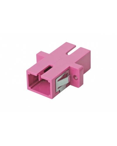 Оптический адаптер OM4, симплекс SC, с фланцами, пурпурный Eurolan (36A-40-SC-02MG) в Назрани Проходные адаптеры и розетки оптические Pintop.ru