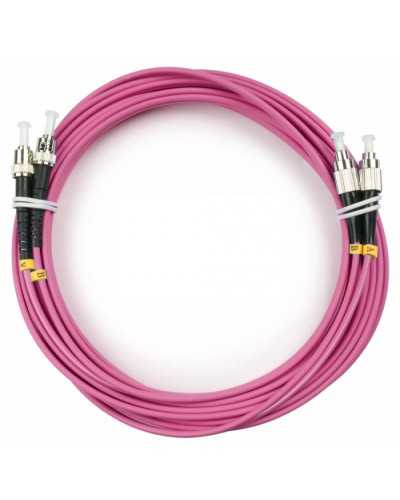 Шнур оптический duplex FC-ST 50/125 mm OM4 7м LSZH Cabeus FOP-50-OM4-FC-ST-7m в Назрани Патч-корды оптические Pintop.ru