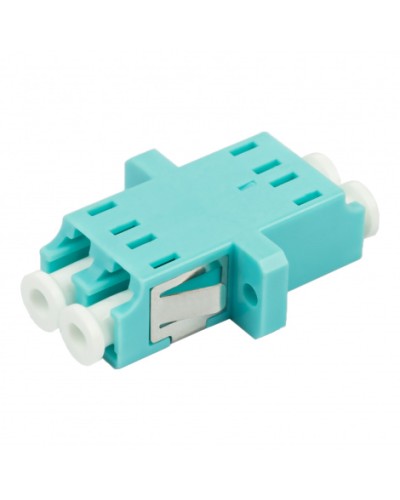 Адаптер оптический проходной LC-LC, OM3, дуплекс (duplex), бирюзовый Datarex DR-541123 в Назрани Коммутационные изделия Pintop.ru