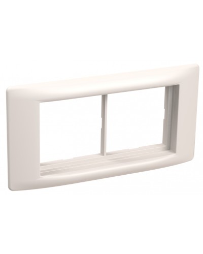 Рамка и суппорт для кабель-канала Праймер на 4 модуля, 60 мм белый IEK (CKK-40D-RSU4-060-K01) в Назрани Распределительные коробки Pintop.ru