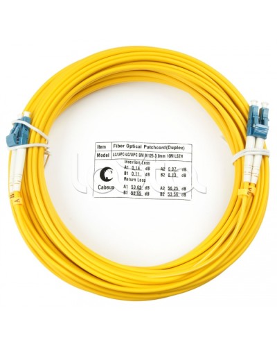 Шнур оптический duplex LC-LC 9/125 sm 25м LSZH Cabeus FOP(d)-9-LC-LC-25m в Назрани Патч-корды оптические Pintop.ru