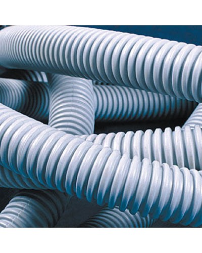 Труба гофрированная самозатухающий ПВХ 25 мм с зондом лёгкая DKC 91925 (50 м) в Назрани Труба гофрированная Pintop.ru