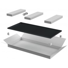 ITK LINEA N Дверь металлическая 600мм шкафа 38U чер. (LN05-38U6X-DM)