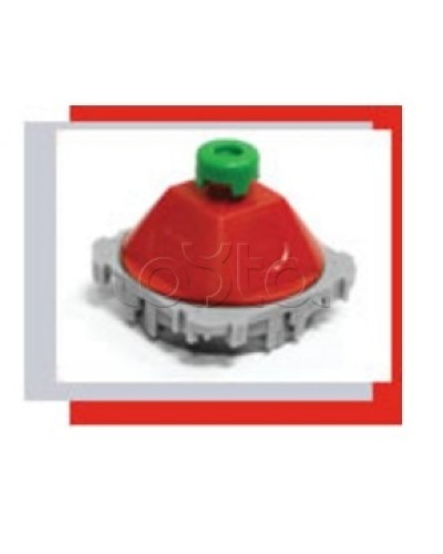 Купол 45 гр. для потолочной коробки под заливки в бетон (красный) Экопласт 44606 в Назрани Аксессуары для лотков Pintop.ru