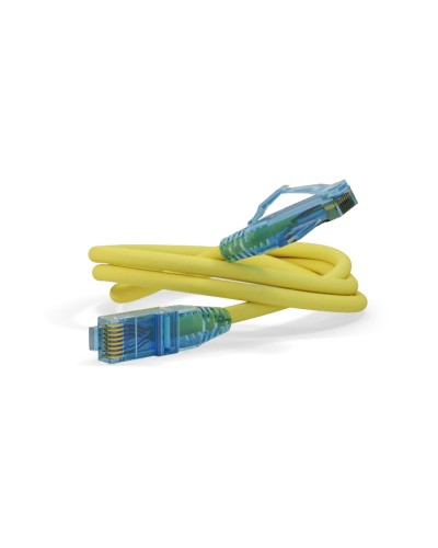 Патч-корд RJ45-RJ45, 4 пары, UTP, кат.6, LSZH (0,5м) Hyperline PC-LPM-UTP-RJ45-RJ45-C6-0.5M-LSZH-YL в Назрани Патчкорды (медные) Pintop.ru