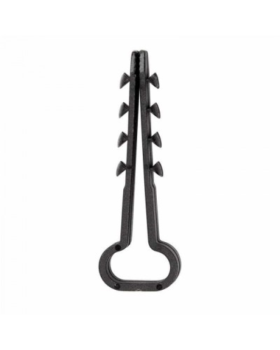 Дюбель-хомут нейлоновый прямоугольный 6-12 мм, черный, 100 шт. REXANT (07-4614) в Назрани Крепеж: Дюбели, шурупы, саморезы Pintop.ru