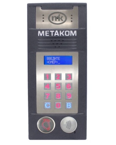 Многоабонентый антивандальный блок вызова со встроенной видеокамерой Метаком MК2018-RFMFСGV в Назрани Блоки вызова многоабонентные Pintop.ru