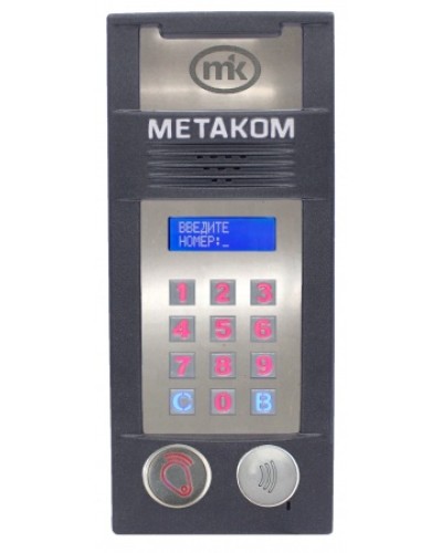 Многоабонентый антивандальный блок вызова Метаком MК2018-RFMFСG в Назрани Блоки вызова многоабонентные Pintop.ru