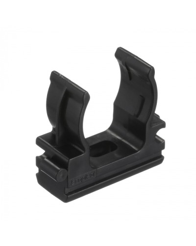 CF20G Держатель (клипса), без галогена, для труб D20мм, цвет чёрный (50 шт/упак) Экопласт (41720-50HF-BL) в Назрани Держатели, клипсы, скобы Pintop.ru