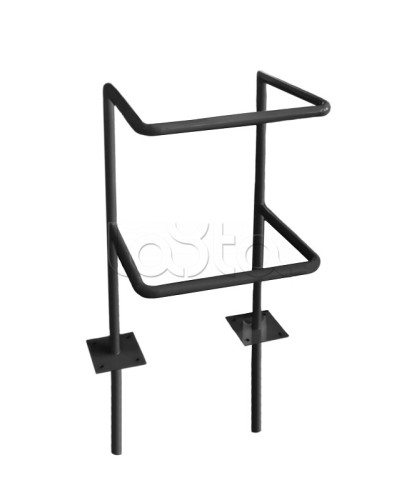 Ограждение стойки считывателя ОС-1 АЯКС, цвет черный, «под бетонирование» Магнито-контакт в Назрани Ограждения Pintop.ru