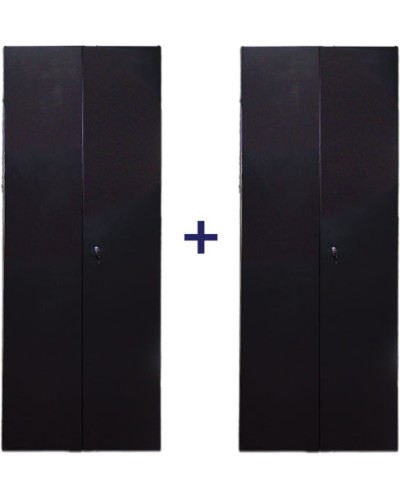 Комплект дверей 47U, 800 мм, черный, передняя - распашная металл, задняя - распашная металл TWT TWT-CBB-DR47-8x-S-M1 в Назрани Аксессуары для стоек и шкафов Pintop.ru