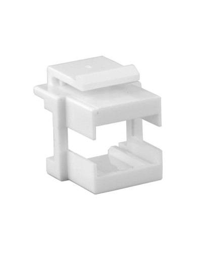 Вставка формата Keystone Jack, для проходного адаптера SC или dLC Hyperline (KJ1-SC/DLC-WH) в Назрани Модули Keystone Pintop.ru