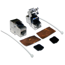 Модуль Keystone, RJ45, кат.6A, STP, 180 градусов LANMASTER LAN-OK45S6A/180