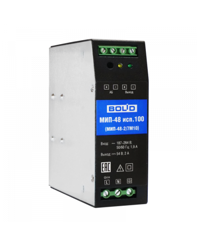 Модуль источника питания Болид МИП-48 исп.100 (МИП-48-2/7М10) в Назрани Охранно-пожарное оборудование Pintop.ru