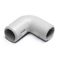 Угол 90° (из двух частей) для труб D20 мм, без галогена (25 шт/уп) Экопласт 41220-25HF