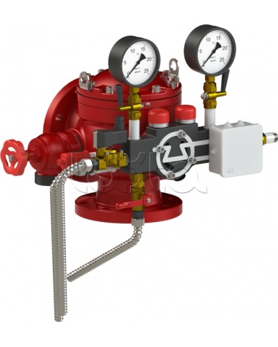 Узел управления дренчерный с комбинированным приводом Спецавтоматика УУ-Д100/1,6 (Э24, Г0,07)-ВФ.О4 в Назрани Устройства пуска водяного пожаротушения Pintop.ru