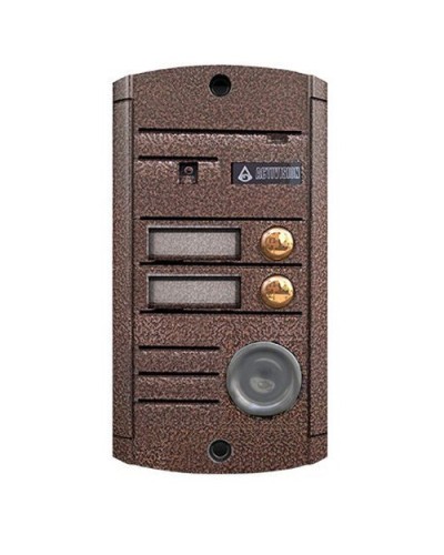 Видеопанель вызывная накладная цветная на 2 абонента с TM-считывателем Activision AVP-452 ТМ (PAL, медь) в Назрани Вызывные видеопанели малоабонентные Pintop.ru