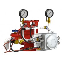 Узел управления с комбинированным приводом взрывозащищенный Спецавтоматика УУ-Д150/1,6(Р,Э24,Г0,07)-ВФ.У3.1 (вариант с отводом)